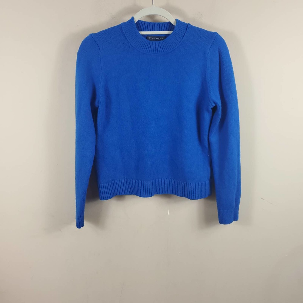 Banana Republic Blue Mockneck Sweater Size S